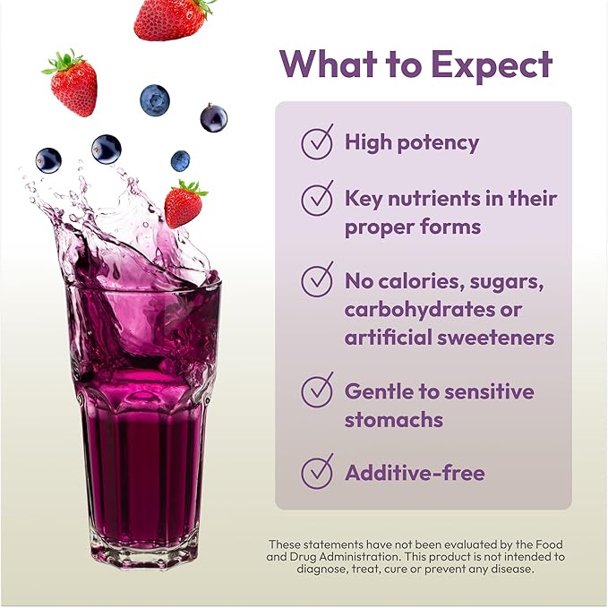 ANDREW LESSMAN Efficient C Mixed Berry 180 Packets - Immune, Energy, Stress and Eye Health Support. Reinvention of The Vitamin C Drink. No Calories. No Sugar. No Carbs. Easy to Mix.