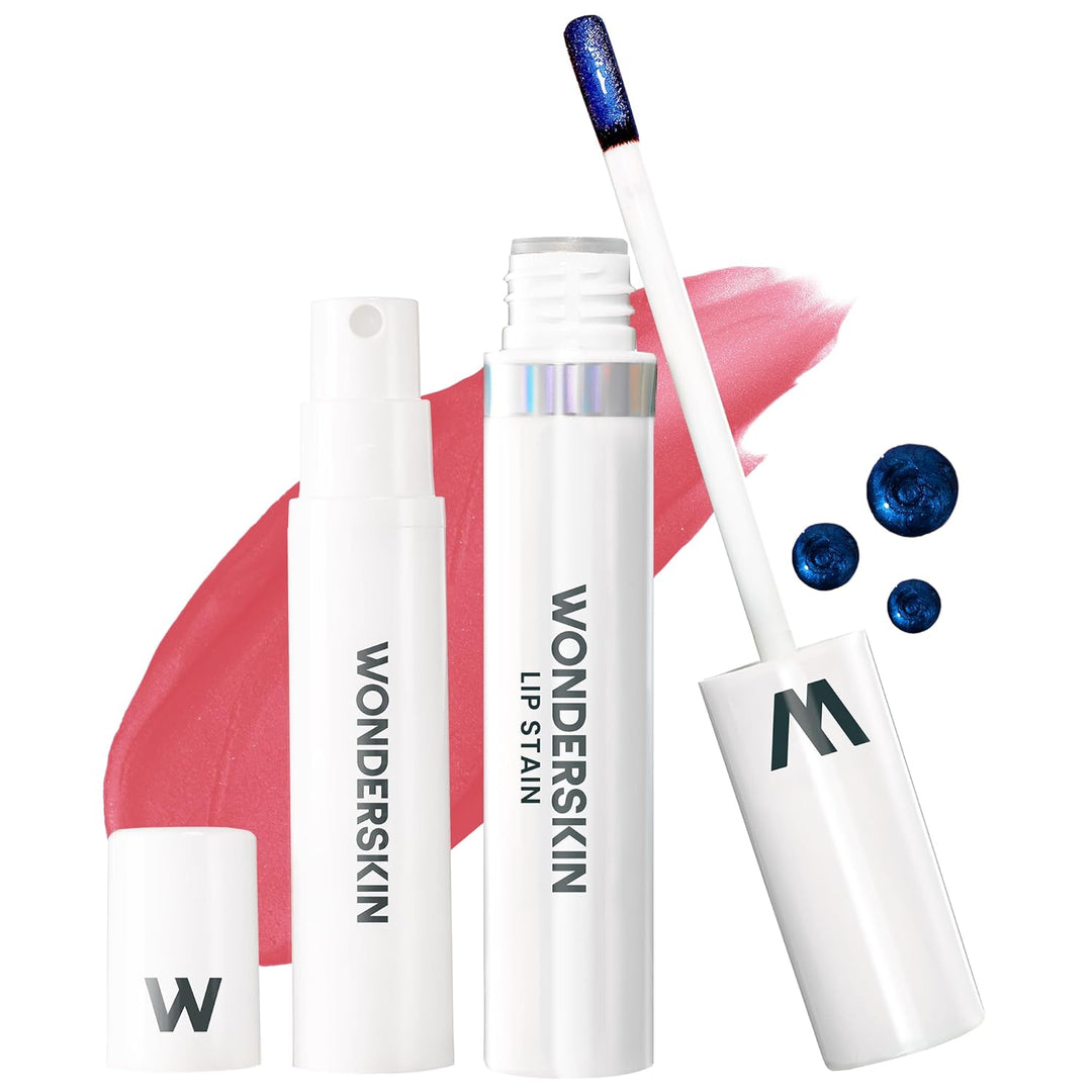 Wonderskin Wonder Blading Lip Stain Masque | Waterproof Pink Tint, Matte Finish