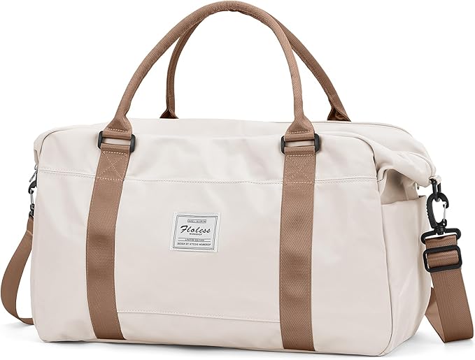 Travel Duffel Bag,Sports Tote Gym Bag,Shoulder Weekender Overnight Bag for Women