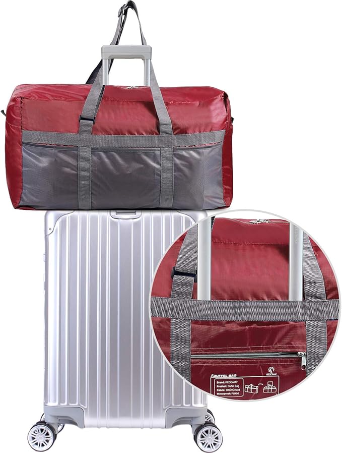 REDCAMP Foldable Travel Bag, Large Sports Bag, 75L/96L/100L, Lightweight Waterproof Tote Bag