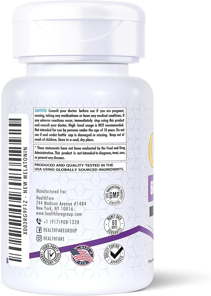 Melatonin 60mg | 90 Tablets | Vegetarian Formula | Non-GMO | Gluten-Free | Unflavored | Made in The US (2-Pack of 60)