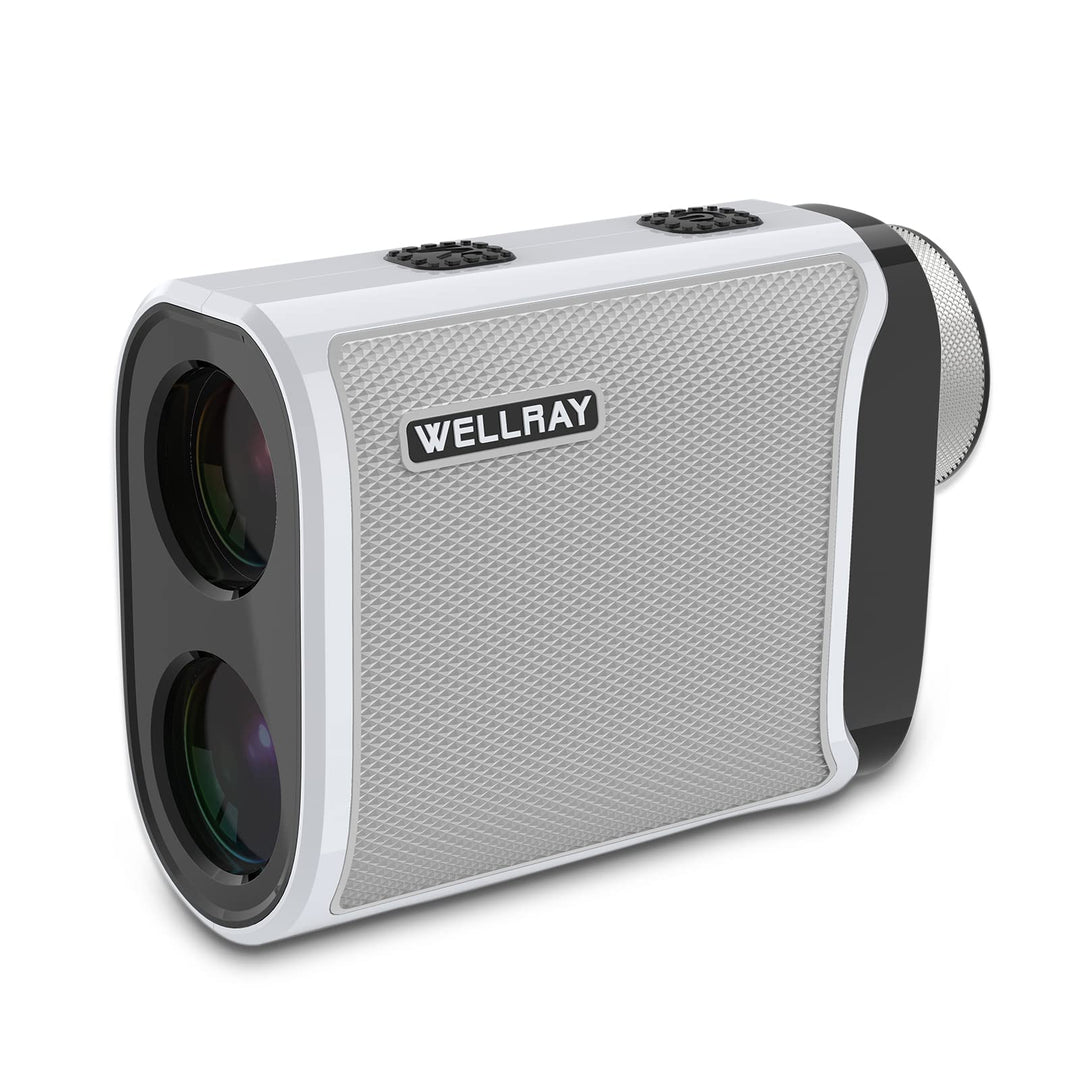 WELLRAY Rechargeable Golf Rangefinder Range Finder Golfing Laser Rangefinder for Golfers USB Charging 6X Magnification Clear View 800 Yards Accurate Slope Function Flag-Lock & Vibration