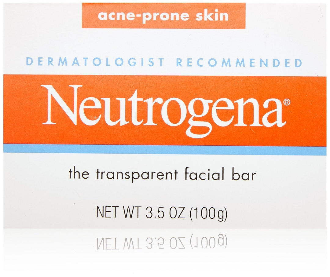 Neutrogena Transparent Facial Bars, Acne-Prone Skin Formula, 3.5 Ounce (Pack of 8)