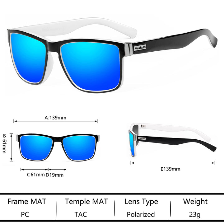 VIAHDA Polarized Sports Sunglasses for Man Cycling Running Fishing Golf Sun glasses Women HD6009