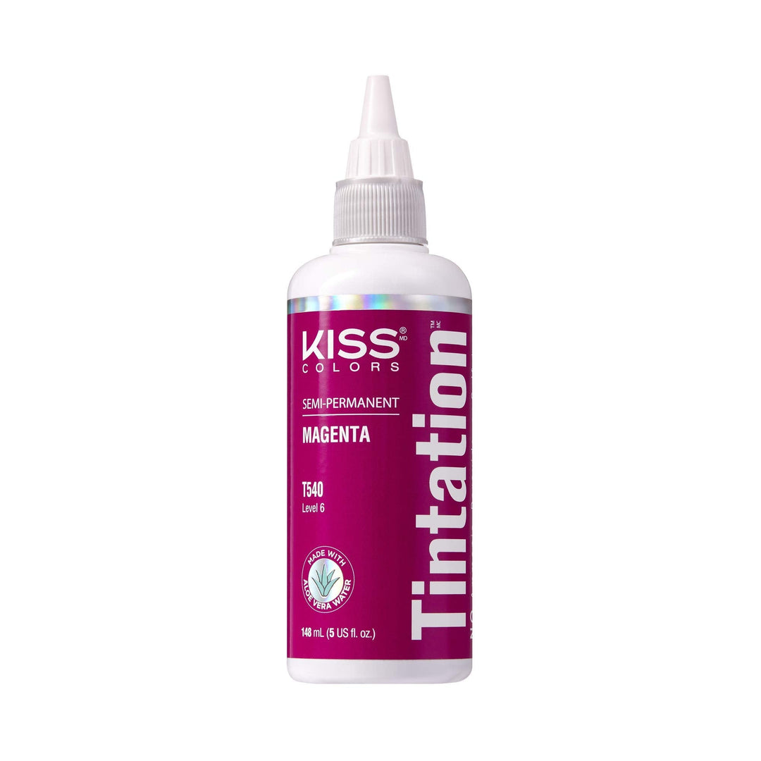 Kiss Tintation Semi-Permanent Hair Color Treatment 148 Ml (5 Us Fl.Oz) (Magenta)