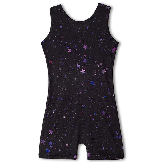 MYQFF Gymnastics Leotards for Girls Toddler Kids Biketards Tumbling Dance Outfits 4T 5T Shiny Star