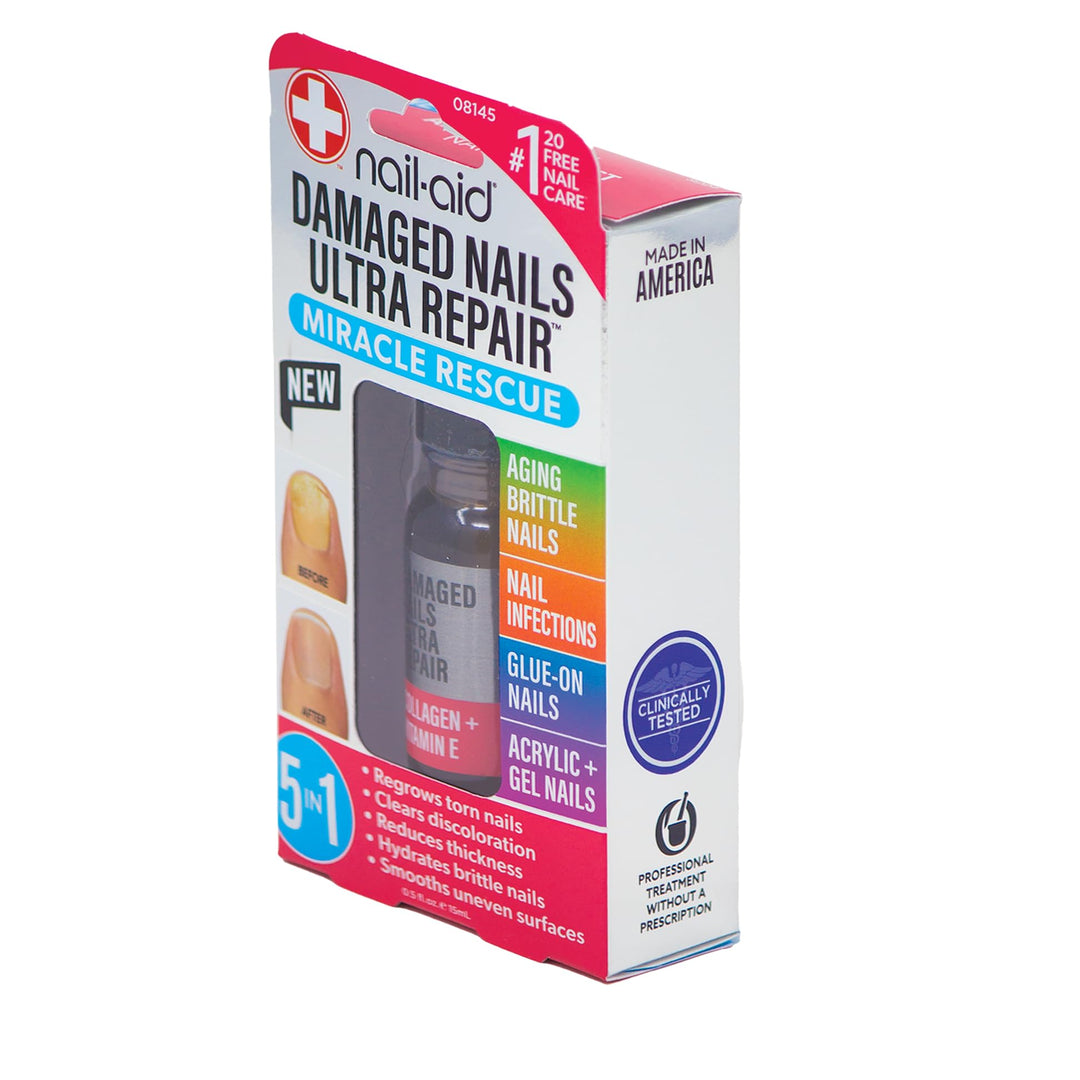 Nail-Aid - 5-in-1 Damaged Nails Multi-Repair for Fingernails or Toenails