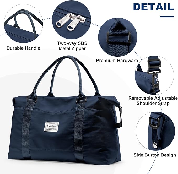 Travel Duffel Bag,Sports Tote Gym Bag,Shoulder Weekender Overnight Bag for Women