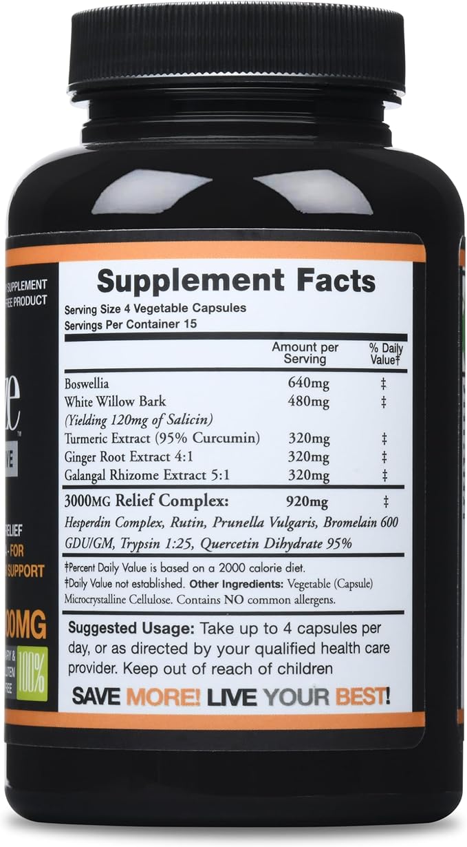 AspenHill - InflamEzze Complex 3000mg Strength - 60 Capsules