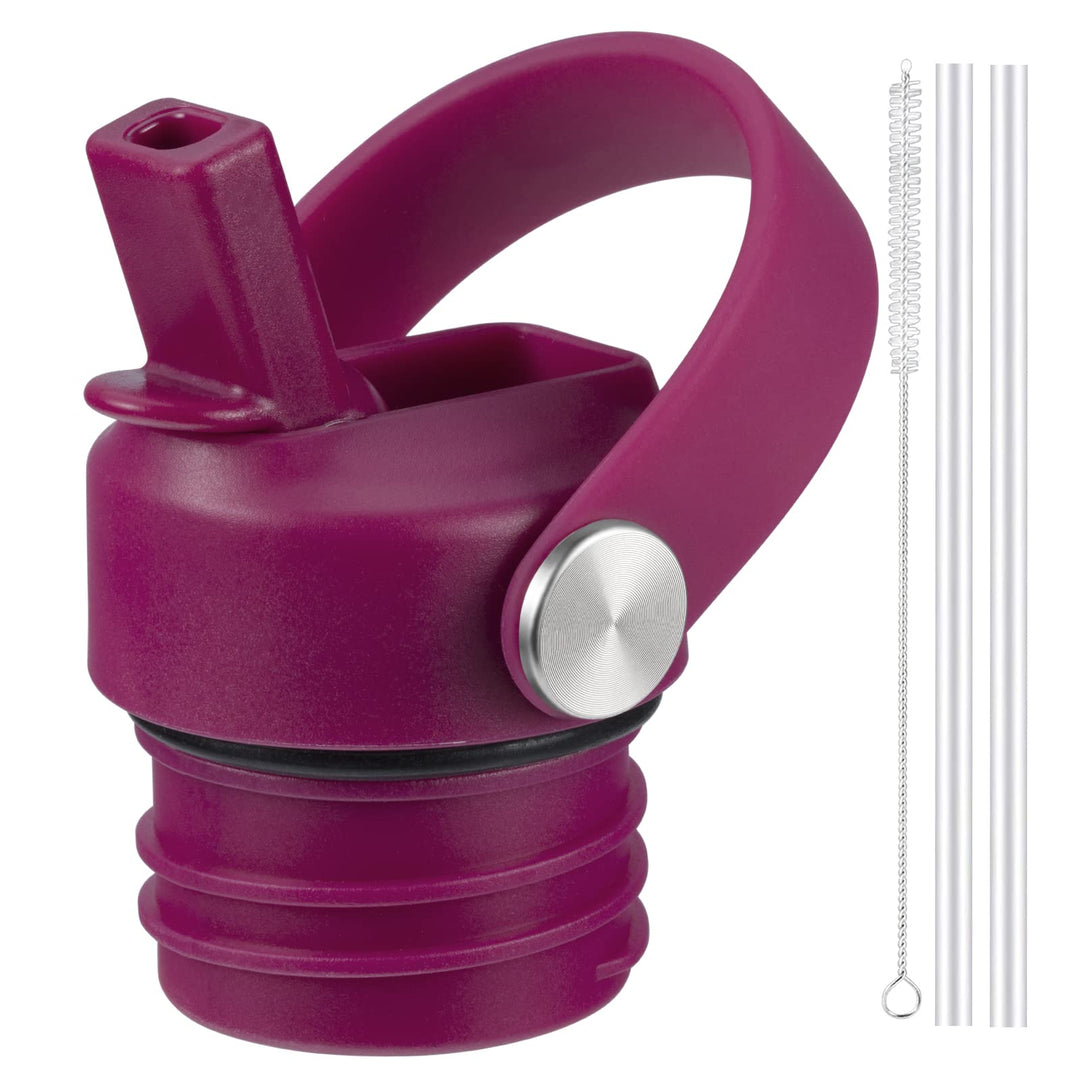RRegeny Straw Lid for Hydro Flask Standard Mouth, Lid with Straws Fits Hydroflask Standard Mouth 21 24 oz, Sports Flex Cap Water Bottle Accessories Replacement Lid Top