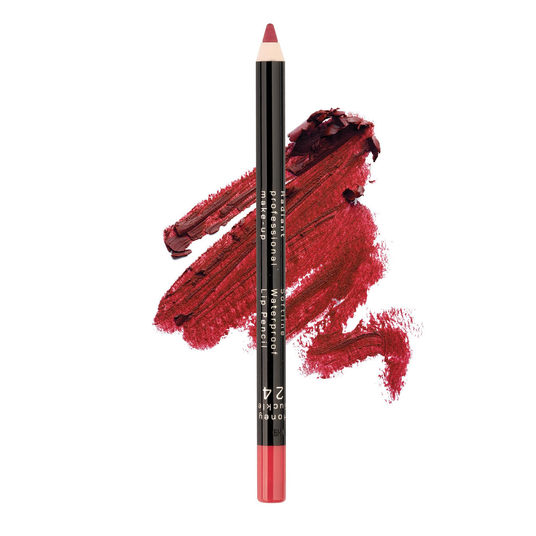 Radiant Professional Waterproof Lip Liner - Long Lasting & Soft Creamy Pencil for Defined Lips - With Vitamin E - Longwearing - Honeysuckle