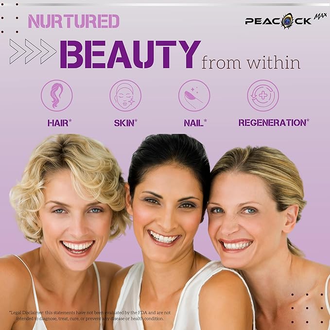 Beauty Collagen Peptides Grape Seed Extract Biotin Pasture Raised Bovine Bamboo Extract Vitamin A C D3 E Copper (24.54 oz (Pack of 2))