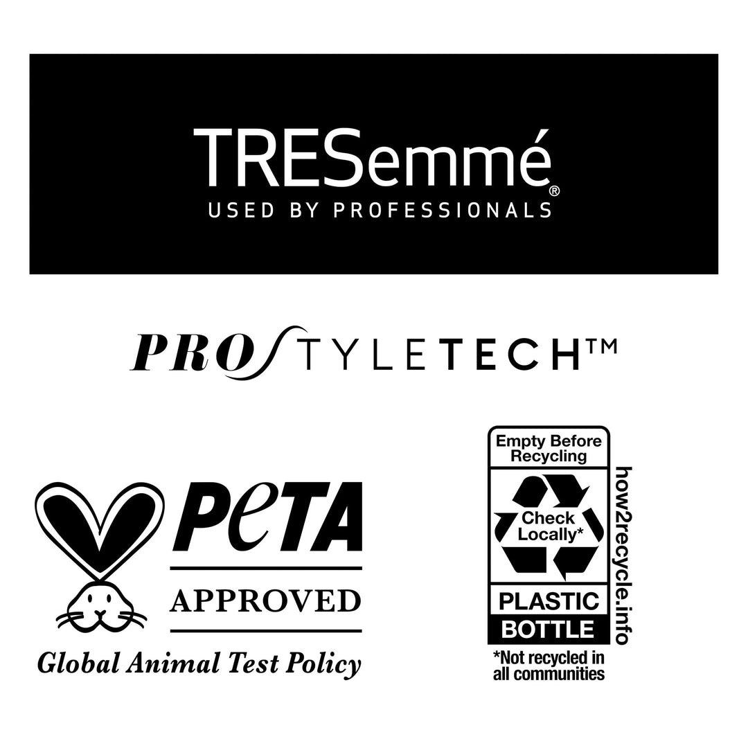 TRESemmé Travel Shampoo & Conditioner, Rich Moisture – Moisturizing Hair Care with Hyaluronic Acid, Paraben-Free, 3 Oz Ea