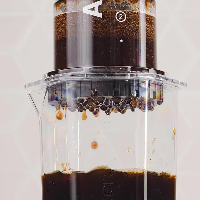 AeroPress Clear XL Coffee Press – 3 in 1 Brew Combines French Press, Pourover, Espresso, Full bodied smooth coffee without grit or bitterness, Portable Coffee Maker for Home, Office, Camping & Travel