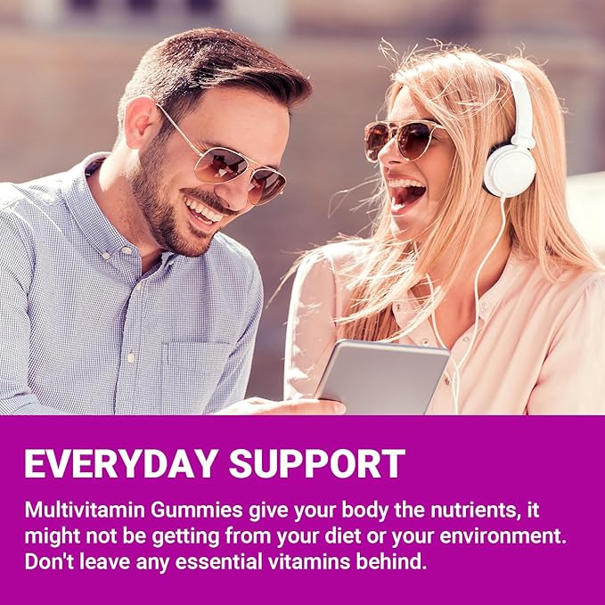 Multivitamin for Women Gummies, Methylated Multivitamins Gummies w/Iron, Vitamin D3 & K2, Calcium