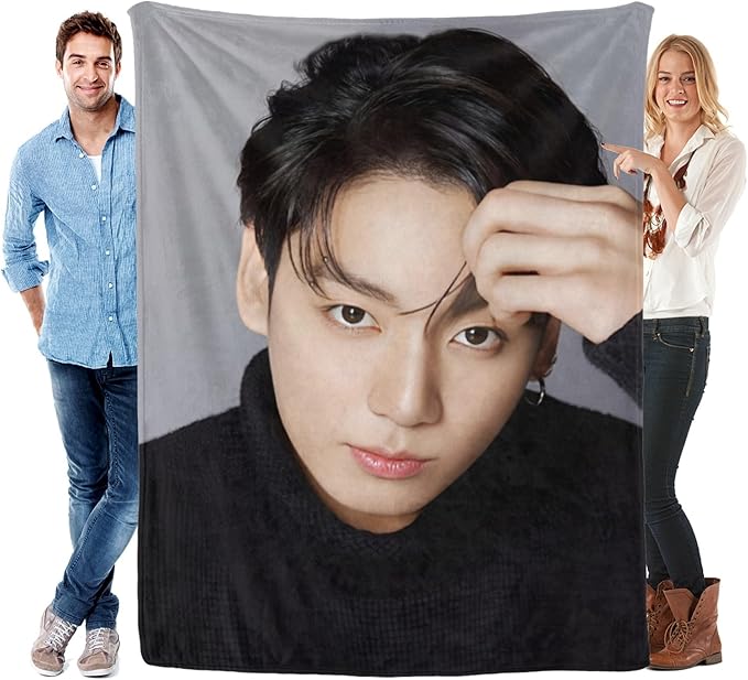 Blanket 40"X50" Soft and Comfortable Warm Fleece Throw Full Picture of Idol Group Blankets Yoga Blankets Beach Blanket Picnic Blankets for Dorm Room Decor Sofa Bed Camping Travel All Season