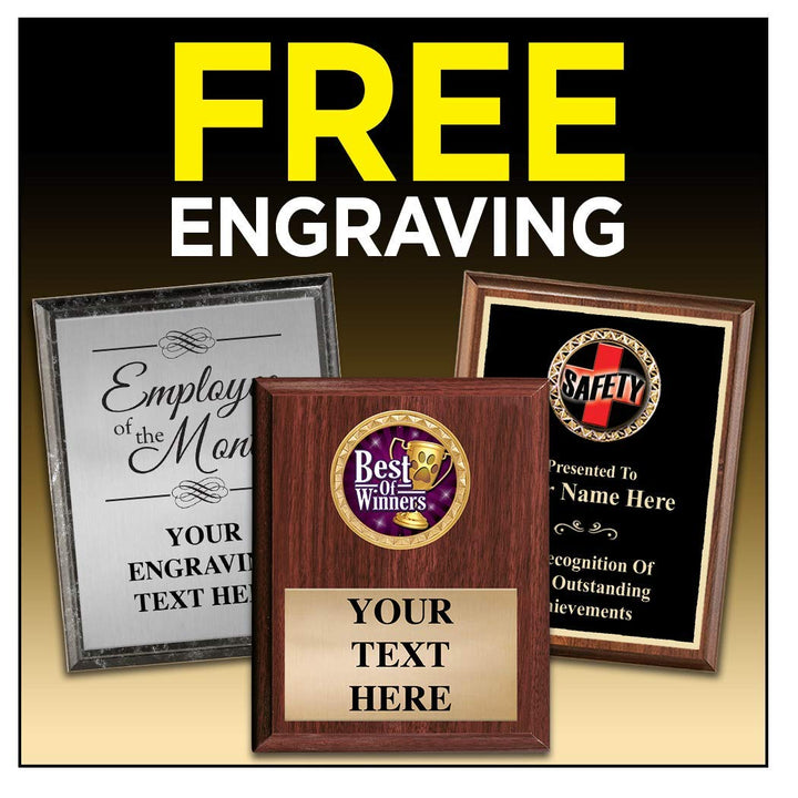 Crown Awards Corporate Employee Recognition Plaques - 8 x 10 Retirement Etched Recognition Trophy Plaque Award Prime