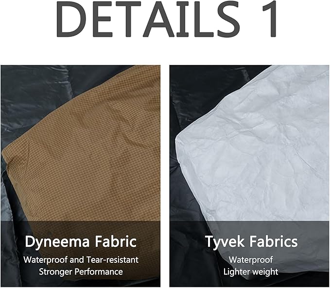 3F UL Gear Sleeping Bag Feet Waterproof Cover, Lightweight Tear Resistance Waterproof Cover with Adjusting Tape & Waterproof Press-Glue for Botton of Sleeping Bag, 0.22LBS