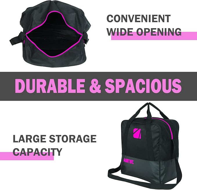 AUMTISC Ski Bag and Boot Bag Combo, Padded Ski Bags for Air Travel Flying, Adjustable Length for Skis Up to 200 cm and Boots Up to Size 13
