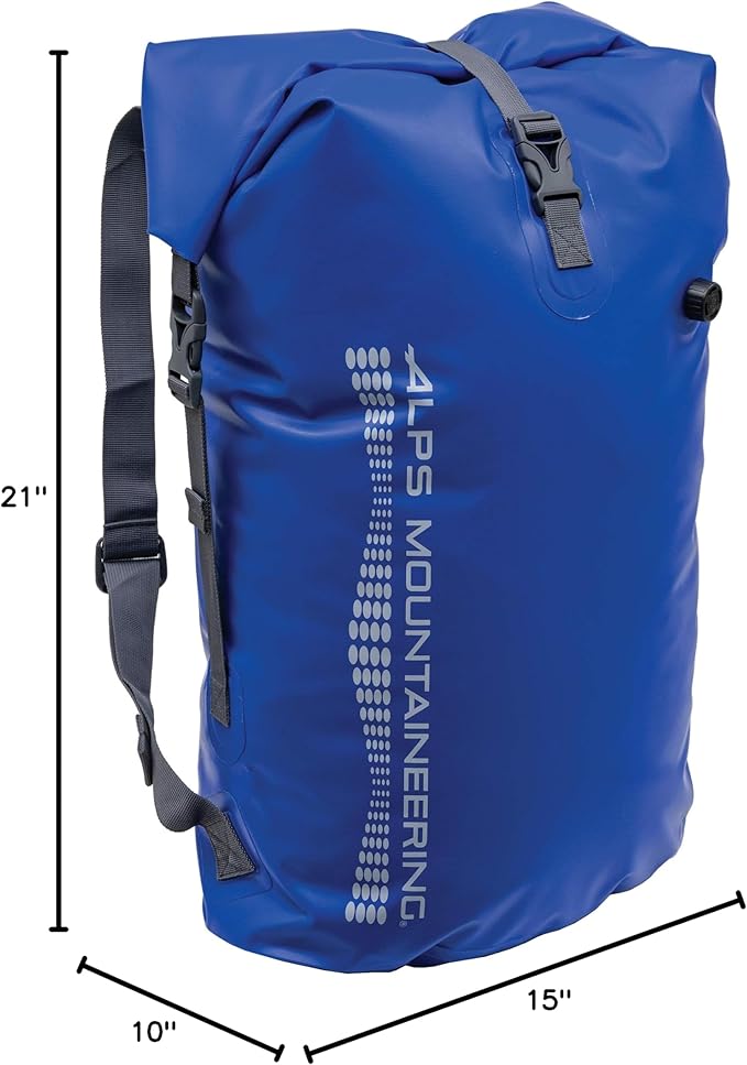 ALPS Mountaineering Torrent Waterproof Backpack, Fully Welded Seams Dry Bag with Adjustable Straps
