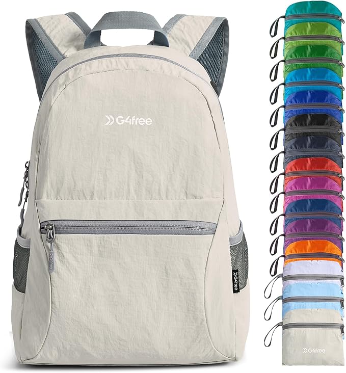 G4Free 20L Lightweight Packable Backpack Travel Hiking Daypack Foldable Backpack for Men Women