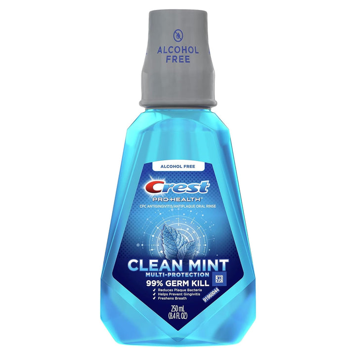 Crest Pro-Health Multi-Protection Refreshing Mouthwash, Clean Mint, 8.4 Fl Oz (Pack of 2)
