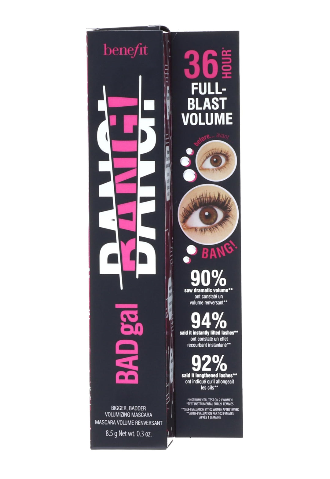 Benefit Bad Gal Bang Volumizing Mascara, Regular Size, 0.3 Fl Oz, Black