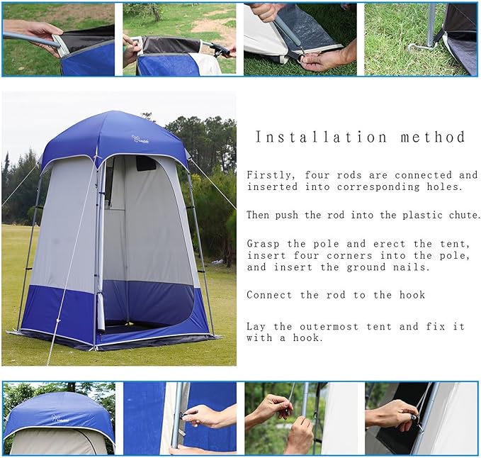 Outdoor Shower Tent Changing Room Privacy Portable Camping Shelters