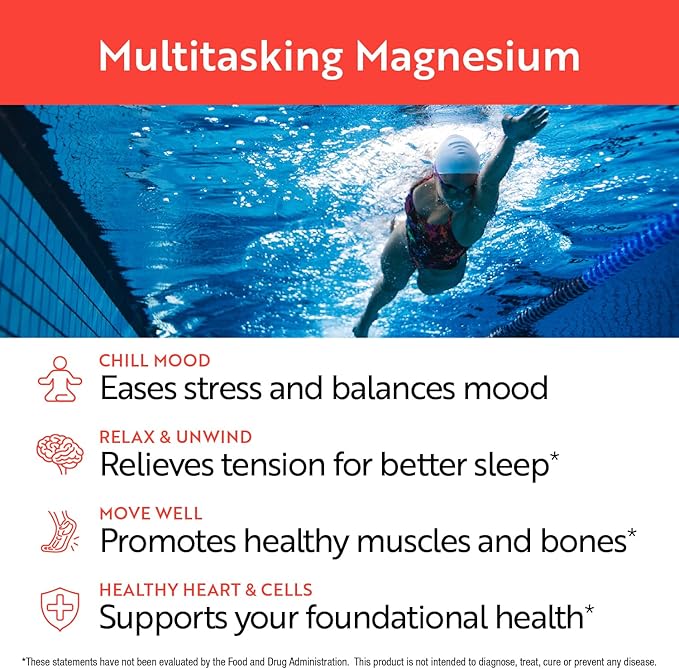 Magnesium Glycinate & Malate Complex | 300 mg | Chelated for Maximum Absorption | Supports Heart Health, Strong Bones, Muscle, Better Sleep | Gluten-Free, Non-GMO, Vegan, 60 Capsules