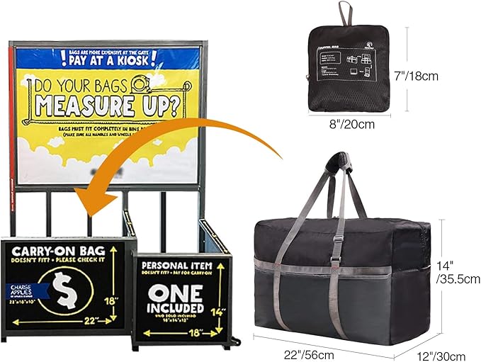 REDCAMP Foldable Travel Bag, Large Sports Bag, 75L/96L/100L, Lightweight Waterproof Tote Bag