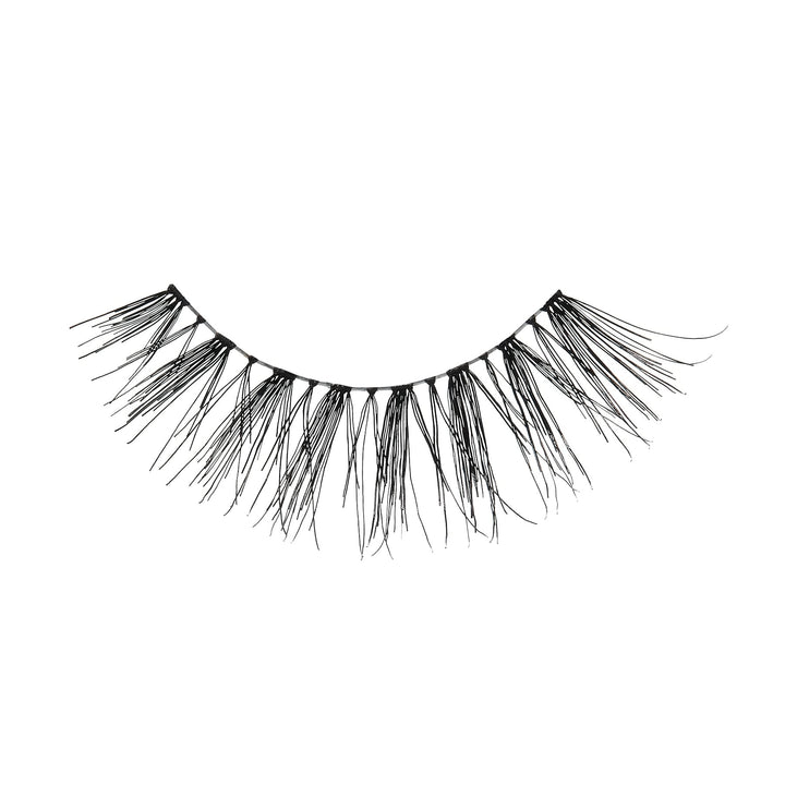 KISS Ever EZ Lashes Double Pack #11 with Easy Angle Lash Applicator, Easy-To-Apply Lightweight False Eyelashes, 100% Cruelty-Free Natural Human Hair, Reusable and contact lens friendly, 2 Pairs Black