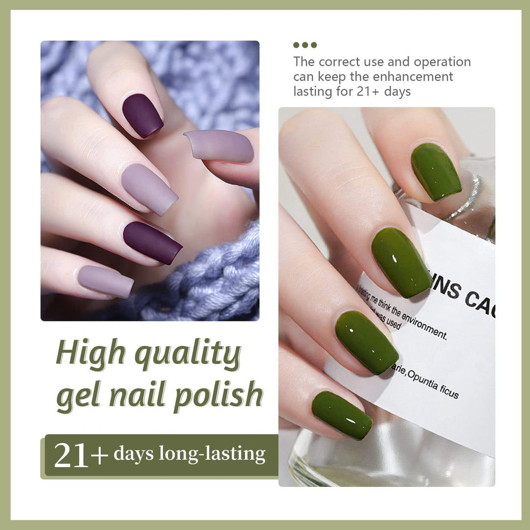 32+4 Pcs Gel Nail Polish Kit | Glitter Soak Off Gel for DIY Manicure