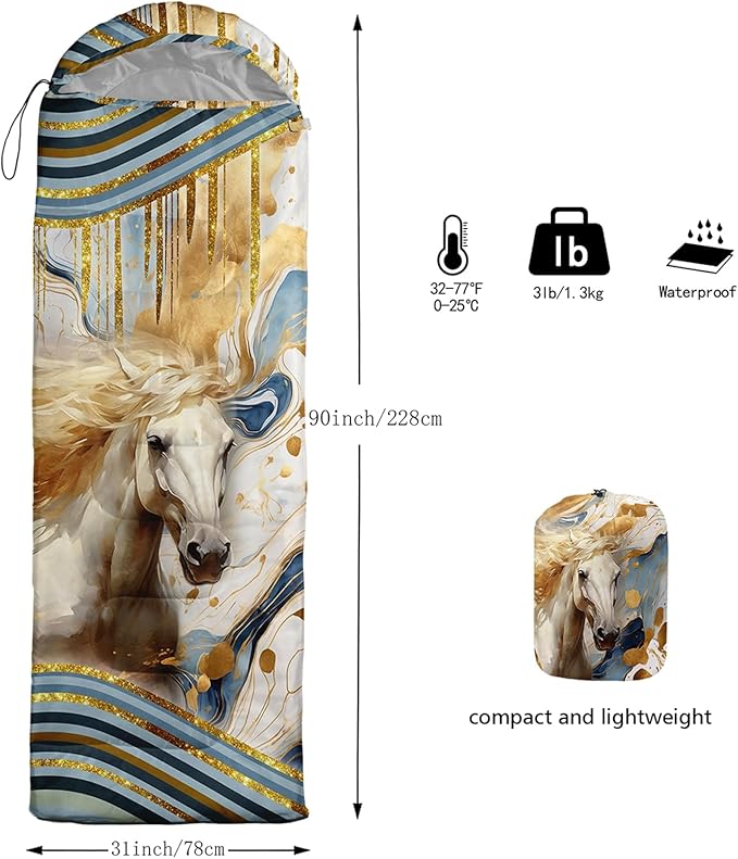 AILONEN Boys Sports Camping Sleeping Bags,Lightweight & Waterproof,3 Season Warm & Cool Weather,Black Player Basketball Sleeping Bags for Kids Adults,Travelling,Outdoors