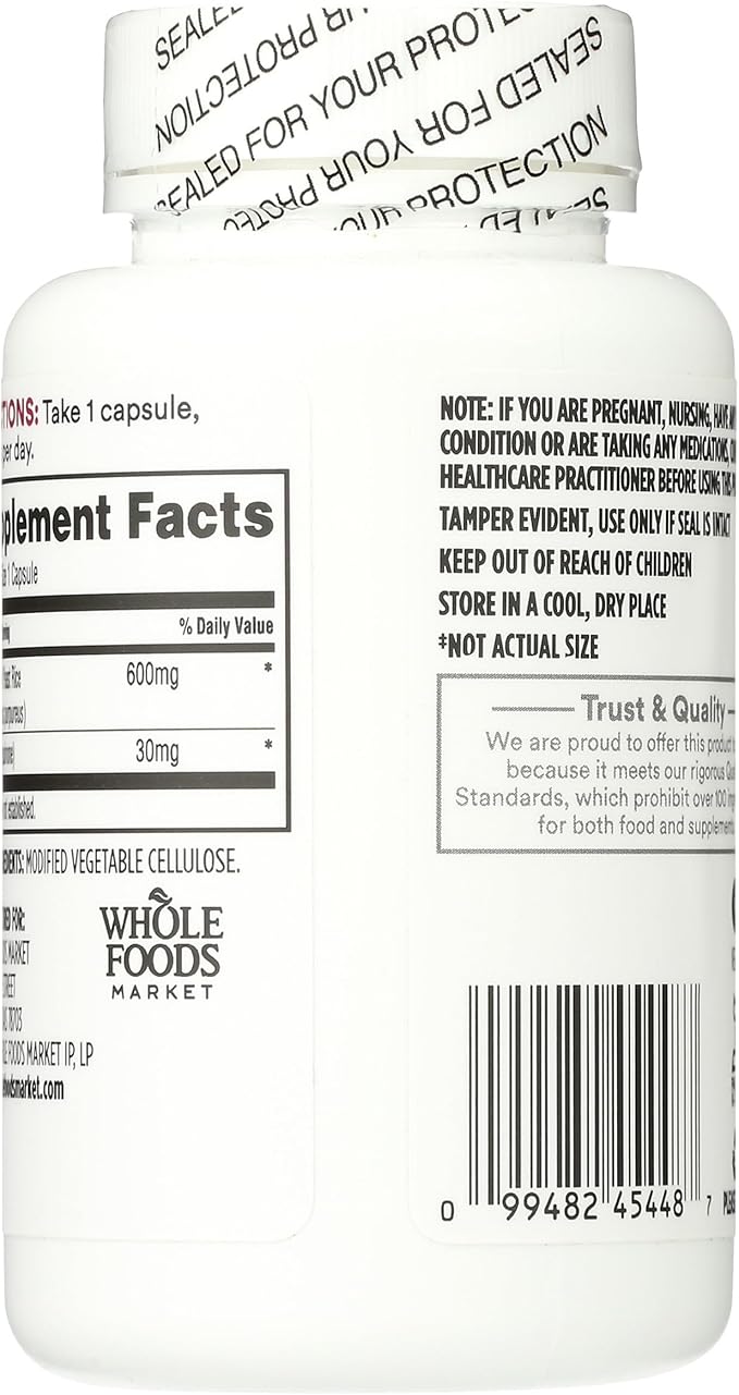 Whole Foods Market, Red Yeast Rice with CoQ10, 90 Vegetable Capsules