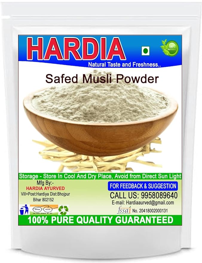 EXPORT STORE Shatavar Safed Musli Gokhru Ashwagandha Kaunch Powder 250 grm combo. 50 Each.