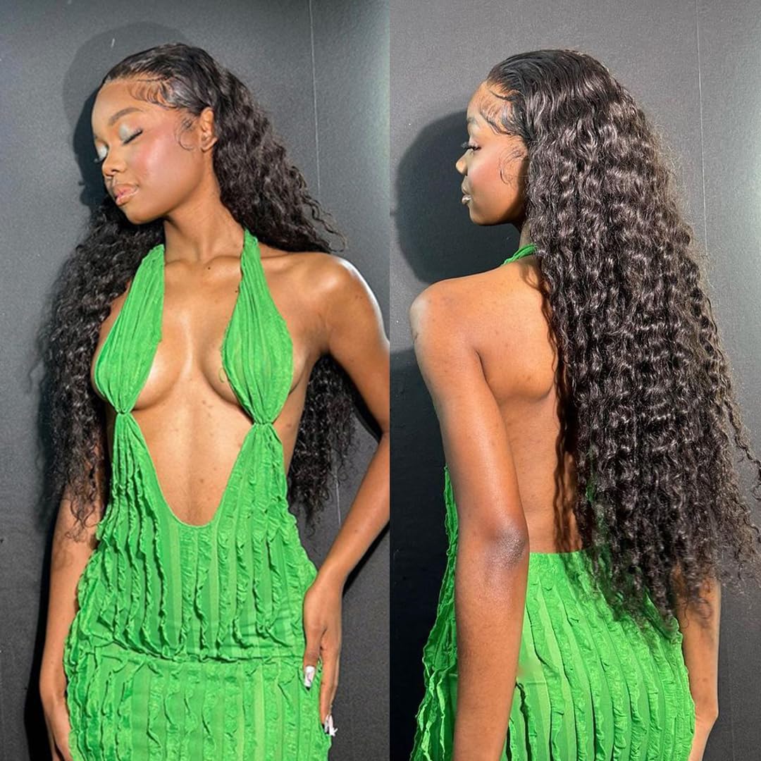 Younsolo Deep Wave Bundles Human Hair 3 Bundles (20 22 24 Inches) 12A Brazilian Virgin Bundles 100% Human Hair Deep Wave Bundles