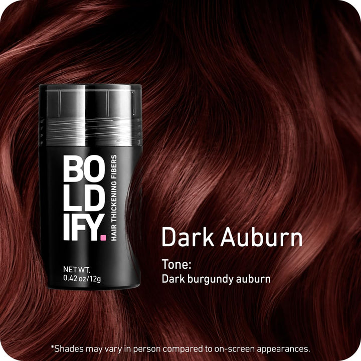 BOLDIFY Hair Fibers 12g | Thinning Hair Solution | Hazel Brown | For Men & Women