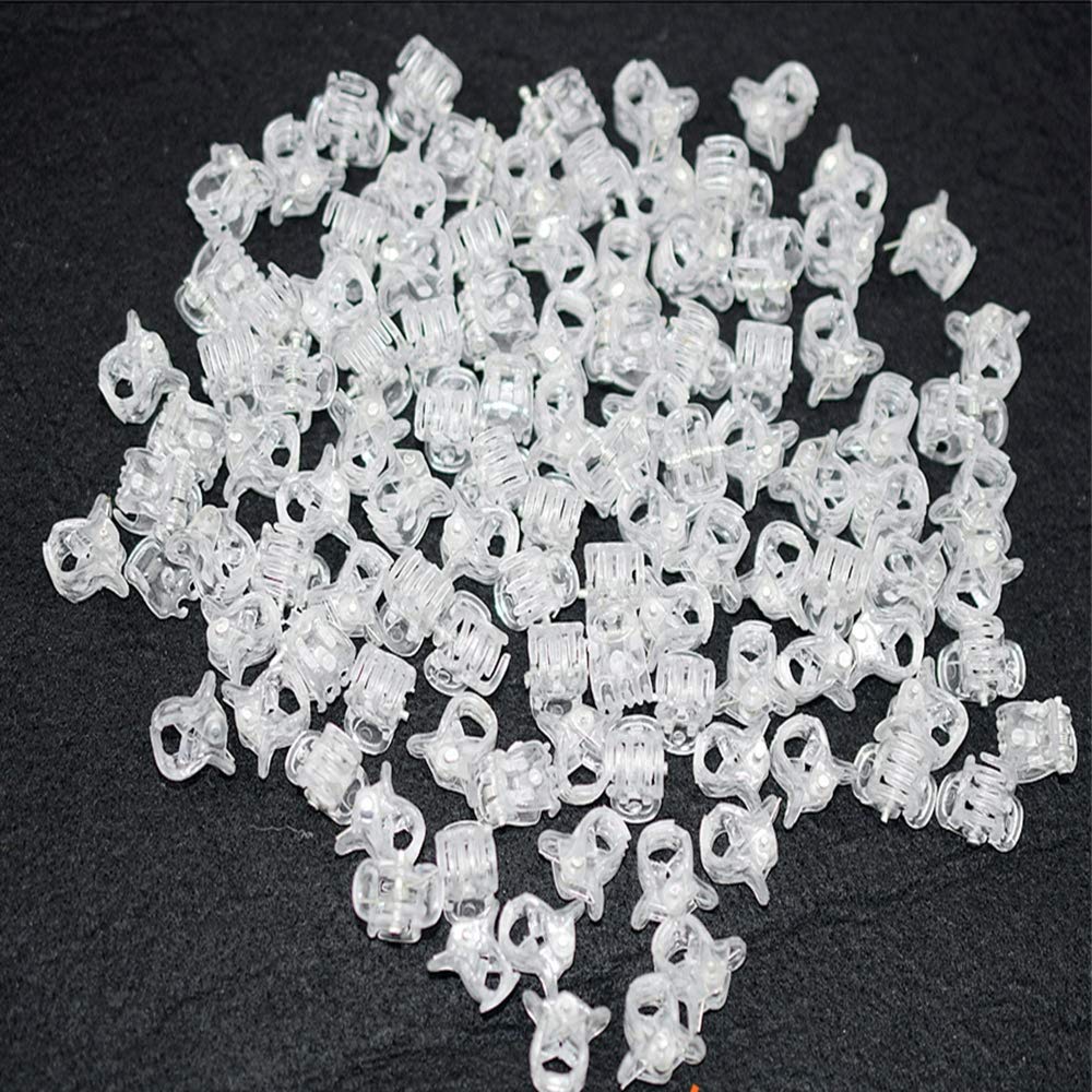 100Pc/Pack 1Cm Hair Claws Clip For Women Girls Plastic Mini Hairpin Hair Clip Clamp Hair Accessories Gifts (100Pcs Clear)