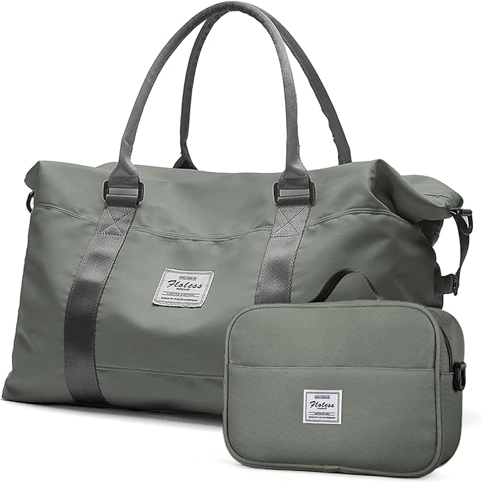 Travel Duffel Bag,Sports Tote Gym Bag,Shoulder Weekender Overnight Bag for Women