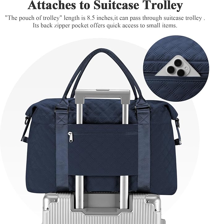 Travel Duffel Bag,Sports Tote Gym Bag,Shoulder Weekender Overnight Bag for Women