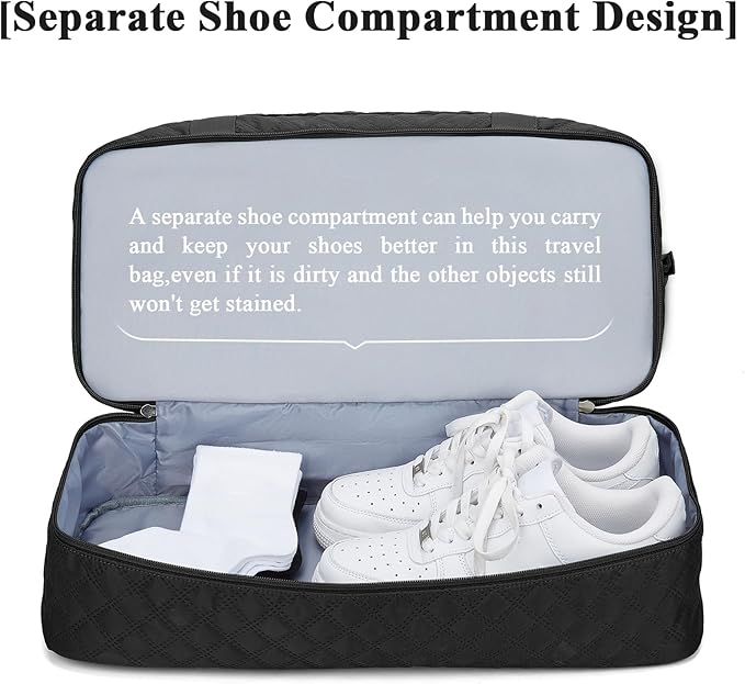 Travel Duffel Bag,Sports Tote Gym Bag,Shoulder Weekender Overnight Bag for Women