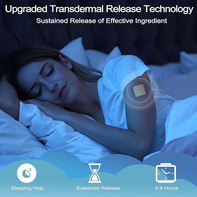 60 Patches Sleep Patches for Adults - Pure Plant Extract Sleeping Patch - Sleep Aids Without Side Effects - Enjoy Deep Sleep, Eliminate Groggy Mornings