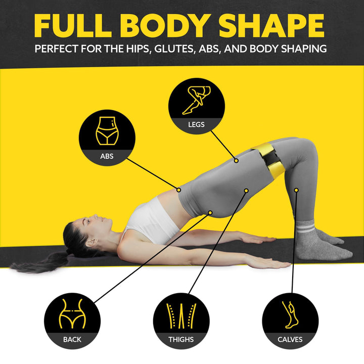 Fabric Resistance Bands Set for Workouts Orange (Light Set of 5)