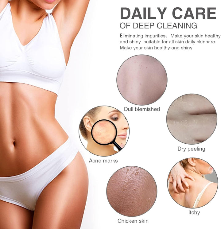 3-Piece African Exfoliating Shower Set | Bright Colors for Smooth Skin