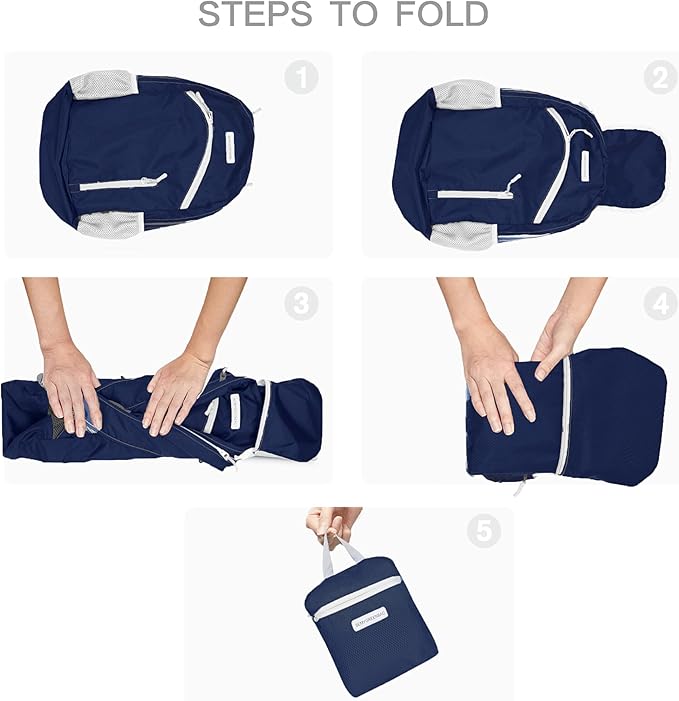 35L Foldable Waterproof Backpack For Outdoor Sports Travel Inside Wet Clothes Compartment Packable For Multiple