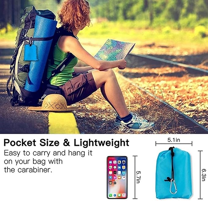 Beach Blanket, Beach Mat Sand Free Waterproof 79" X 83" Suitable for 4-7 Adults, Waterproof Lightweight Picnic Blankets for Travel, Camping, Hiking