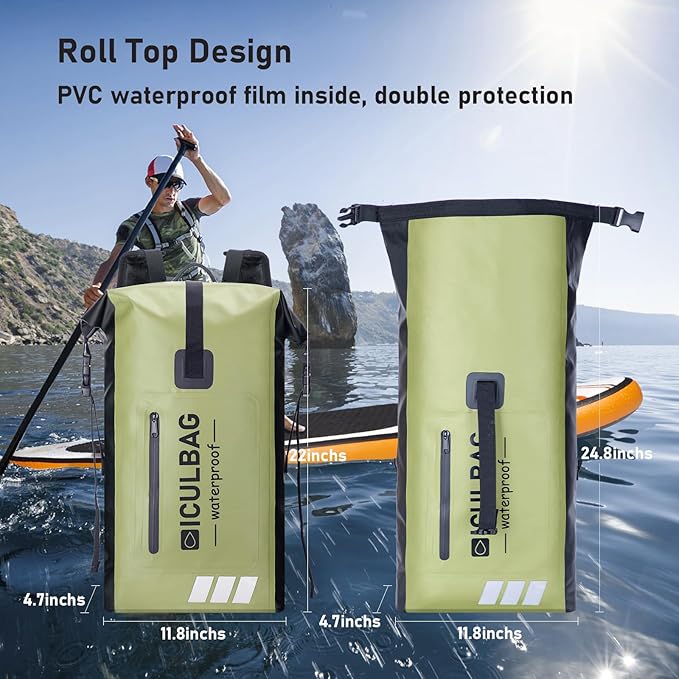 Waterproof Backpack For Women Men Dry Bags Waterprof Bags for Kayaking Boating Travele Hiking Camping Dry Bag 20L