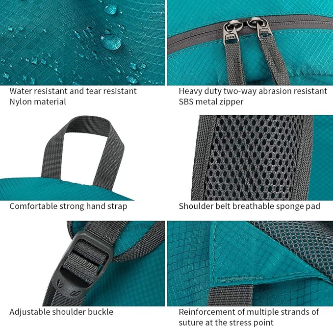 35L Lightweight Foldable Waterproof Packable Travel Small Hiking Backpack Daypack for men women