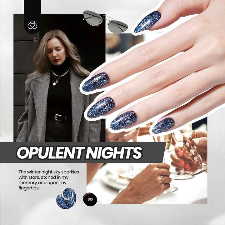 Beetles 36-Color Gel Nail Polish Set | Sparkle & Glitter | Manicure Kit for Women