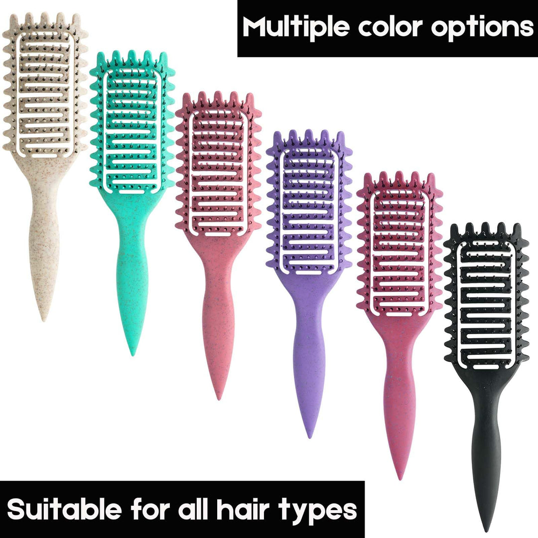 Curl Defining Brush,2024 Curly Hair Brush,Vented Hair Brush for Detangling, Shaping and Defining Curls For Women and Men Less Pulling (Black)